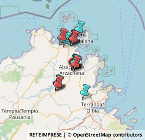 Mappa Via Giuseppe Parini, 07021 Arzachena SS, Italia (8.1885)