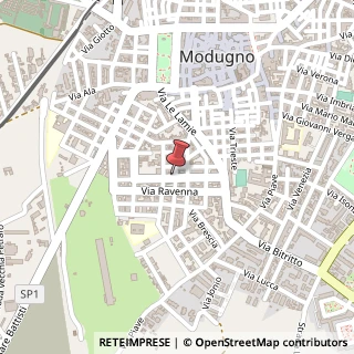 Mappa Via Giovanni Pascoli, 9, 70026 Modugno, Bari (Puglia)