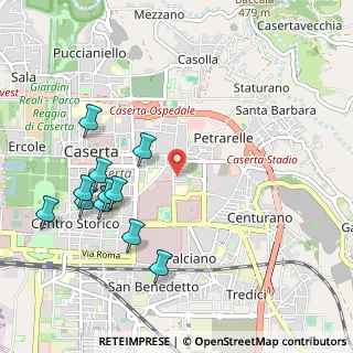 Mappa Via Luigi Einaudi, 81100 Caserta CE, Italia (1.21727)