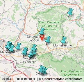 Mappa SP16, 82010 Moiano BN, Italia (10.342)