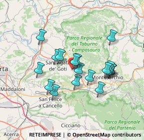 Mappa Via Papa Giovanni XXIII, 82010 Moiano BN, Italia (6.41611)