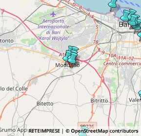 Mappa Via Stefano Parmigiani, 70026 Modugno BA, Italia (6.23)