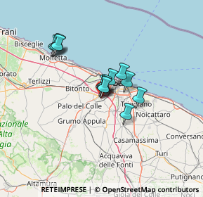 Mappa Via Stefano Parmigiani, 70026 Modugno BA, Italia (9.67692)