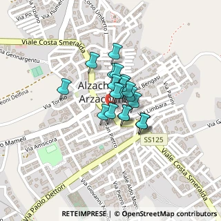 Mappa Localita' Aggesi, 07021 Arzachena SS, Italia (0.128)