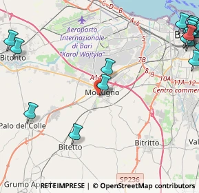 Mappa Via Guglielmo Oberdan, 70026 Modugno BA, Italia (7.4175)