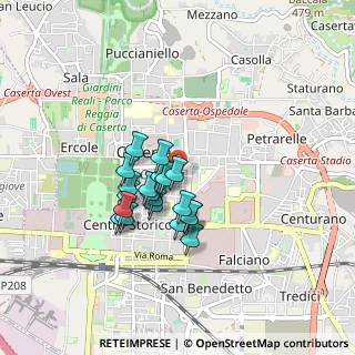Mappa Via Cornacchia, 81100 Caserta CE, Italia (0.685)