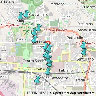 Mappa Via Cornacchia, 81100 Caserta CE, Italia (1.09067)
