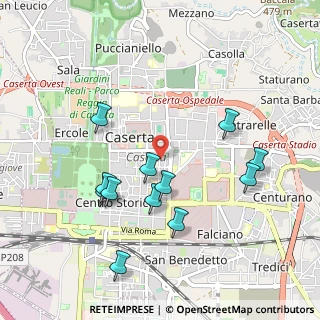 Mappa Via Cornacchia, 81100 Caserta CE, Italia (1.06083)