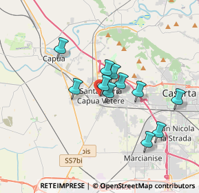 Mappa Via dei Vetrai, 81055 Santa Maria Capua Vetere CE, Italia (3.04818)