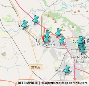 Mappa Via dei Vetrai, 81055 Santa Maria Capua Vetere CE, Italia (5.17)