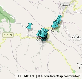 Mappa Via Indipendenza, 88054 Sersale CZ, Italia (0.6215)
