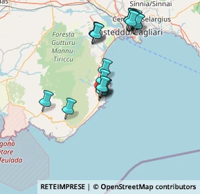 Mappa Via Cagliari, 09010 Pula CA, Italia (15.9775)