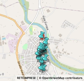 Mappa Viale Europa, 09010 Pula CA, Italia (0.437)