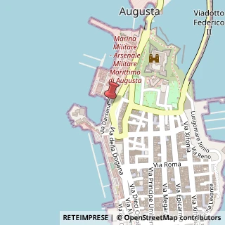 Mappa Via Darsena, 10, 96011 Augusta, Siracusa (Sicilia)