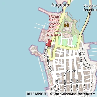 Mappa Via Darsena, 12, 96011 Augusta, Siracusa (Sicilia)