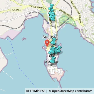 Mappa Via D. Garsia, 96011 Augusta SR, Italia (0.91167)