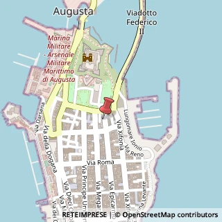 Mappa Via Epicarmo, 142, 96011 Augusta, Siracusa (Sicilia)