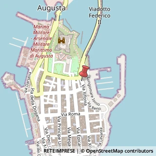 Mappa Via Xifonia, 13, 96011 Augusta, Siracusa (Sicilia)