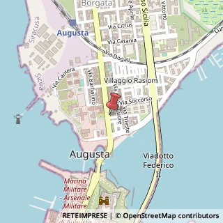 Mappa Via Giovanni Lavaggi, 77, 96011 Augusta, Siracusa (Sicilia)