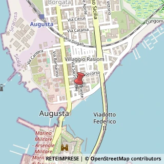 Mappa Via Sacro Cuore, 21, 96011 Augusta, Siracusa (Sicilia)