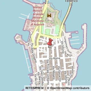 Mappa Via Principe Umberto, 70, 96011 Augusta, Siracusa (Sicilia)