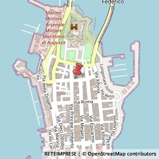 Mappa Via Garibaldi, 68, 96011 Augusta, Siracusa (Sicilia)