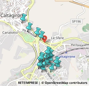 Mappa Via Benedetto Scillamà, 95041 Caltagirone CT, Italia (0.5335)