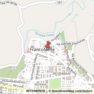 Mappa Corso Vittorio Emanuele,  15, 96015 Francofonte, Siracusa (Sicilia)