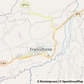 Mappa Francofonte