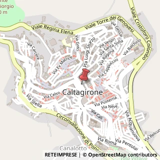 Mappa via Principe Amedeo, 20, 95041 Caltagirone, Catania (Sicilia)