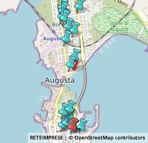 Mappa Lungomare Gioachino Rossini, 96011 Augusta SR, Italia (0.7135)