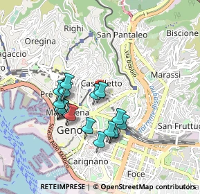 Mappa Via Mameli Goffredo, 16122 Genova GE, Italia (0.8175)