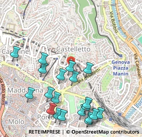 Mappa Via Goito, 16122 Genova GE, Italia (0.6165)