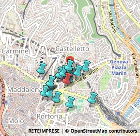 Mappa Via Goito, 16122 Genova GE, Italia (0.357)