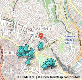 Mappa Via Mameli Goffredo, 16122 Genova GE, Italia (0.6075)