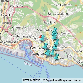Mappa Via Pastrengo, 16122 Genova GE, Italia (1.4675)