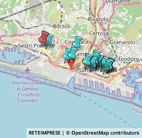 Mappa Strada a Mare Guido Rossa, 16152 Genova GE, Italia (1.362)