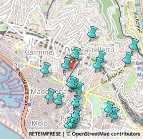 Mappa Salita Inferiore di Sant'Anna, 16125 Genova GE, Italia (0.5575)