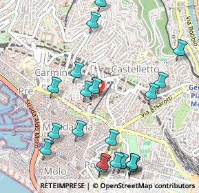 Mappa Salita Inferiore di Sant'Anna, 16125 Genova GE, Italia (0.633)