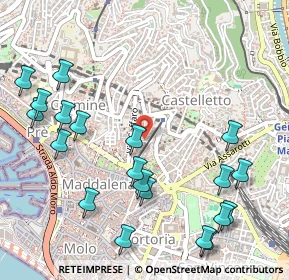 Mappa Salita Inferiore di Sant'Anna, 16125 Genova GE, Italia (0.6495)