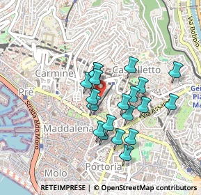 Mappa Salita Inferiore di Sant'Anna, 16125 Genova GE, Italia (0.3795)