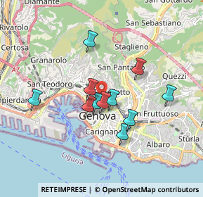 Mappa Salita Inferiore di Sant'Anna, 16125 Genova GE, Italia (1.42364)