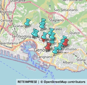 Mappa Salita Inferiore di Sant'Anna, 16125 Genova GE, Italia (1.20765)