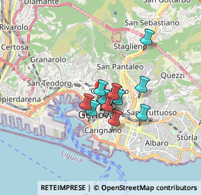 Mappa Salita Inferiore di Sant'Anna, 16125 Genova GE, Italia (1.03615)