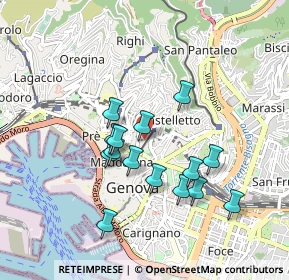 Mappa Salita Inferiore di Sant'Anna, 16125 Genova GE, Italia (0.79467)