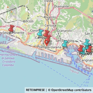 Mappa Piazza Nicolò Montano, 16151 Genova GE, Italia (2.73833)