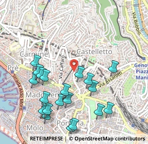 Mappa Piazza dei Cappuccini, 16122 Genova GE, Italia (0.572)