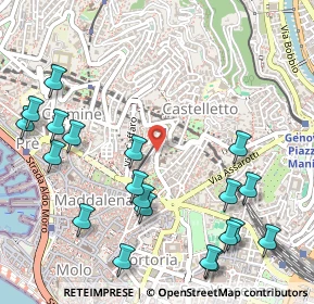 Mappa Via Agostino Bertani, 16125 Genova GE, Italia (0.6665)