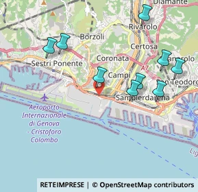 Mappa Via della Superba, 16152 Genova GE, Italia (2.54636)