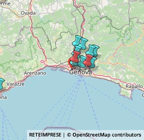 Mappa Via Stefano Dondero, 16151 Genova GE, Italia (15.574)